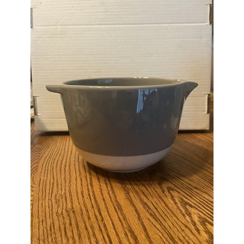 Mix It Up Red & White Stoneware Mixing Bowl 5-1/4